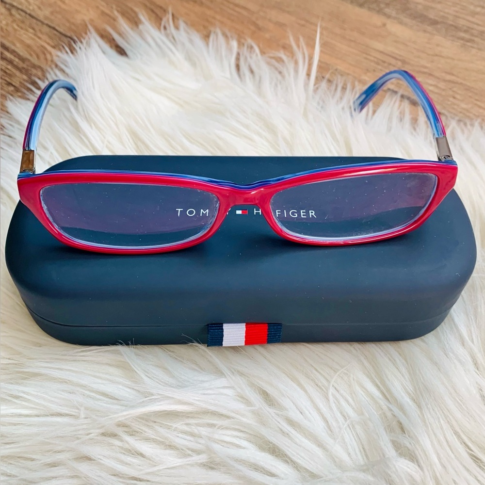 Tommy Hilfiger Women’s Pink And Blue Glasses